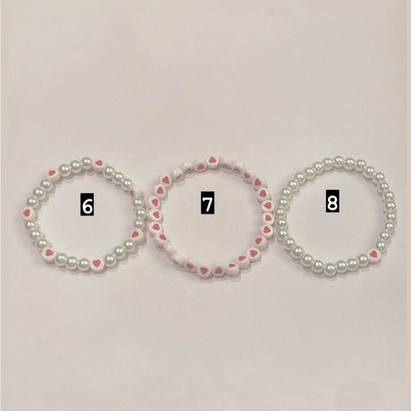 Jewellery Faory Grunge 90s Y2k Pearl Elastic Bead Bracelets ☮️🎧🌿💫 - Picture 3 of 8
